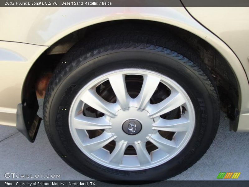 Desert Sand Metallic / Beige 2003 Hyundai Sonata GLS V6