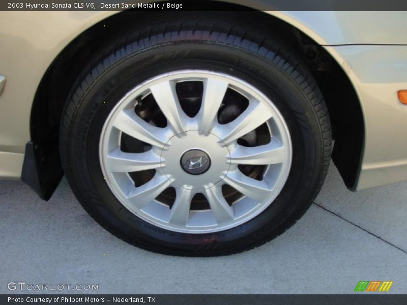 Desert Sand Metallic / Beige 2003 Hyundai Sonata GLS V6
