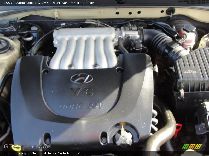 Desert Sand Metallic / Beige 2003 Hyundai Sonata GLS V6