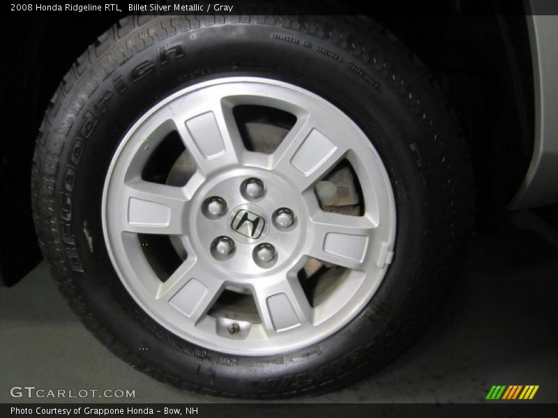 Billet Silver Metallic / Gray 2008 Honda Ridgeline RTL