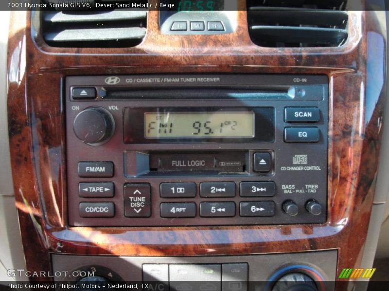 Desert Sand Metallic / Beige 2003 Hyundai Sonata GLS V6
