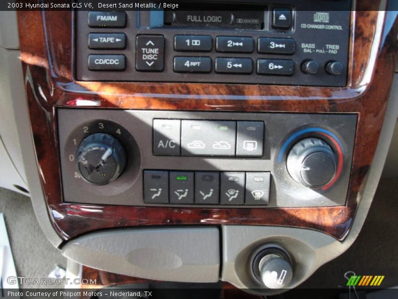Desert Sand Metallic / Beige 2003 Hyundai Sonata GLS V6