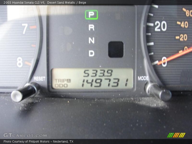 Desert Sand Metallic / Beige 2003 Hyundai Sonata GLS V6
