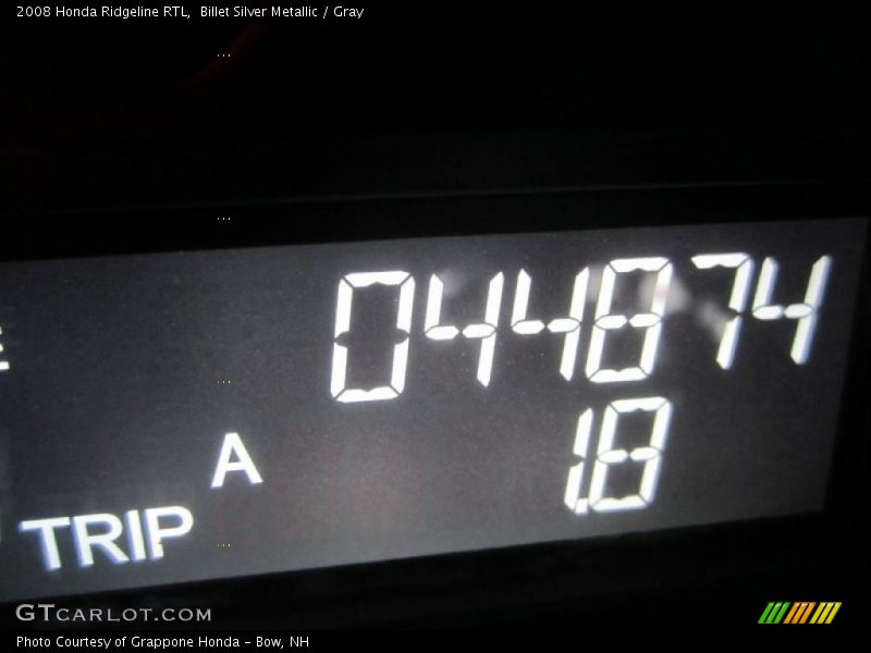 Billet Silver Metallic / Gray 2008 Honda Ridgeline RTL