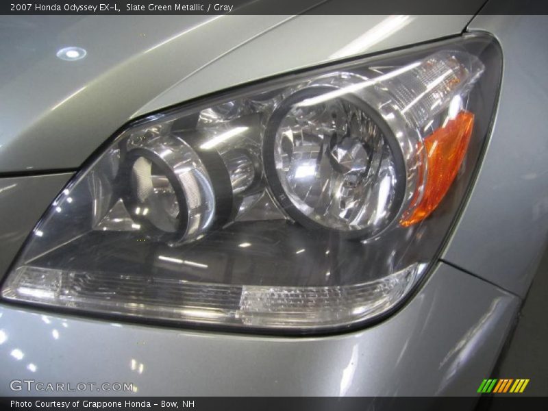 Slate Green Metallic / Gray 2007 Honda Odyssey EX-L