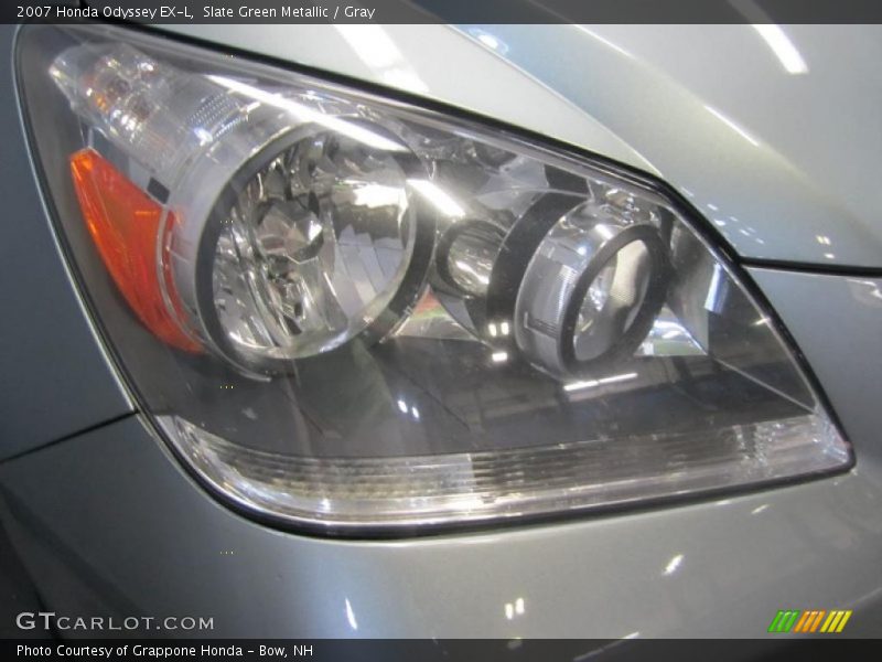 Slate Green Metallic / Gray 2007 Honda Odyssey EX-L