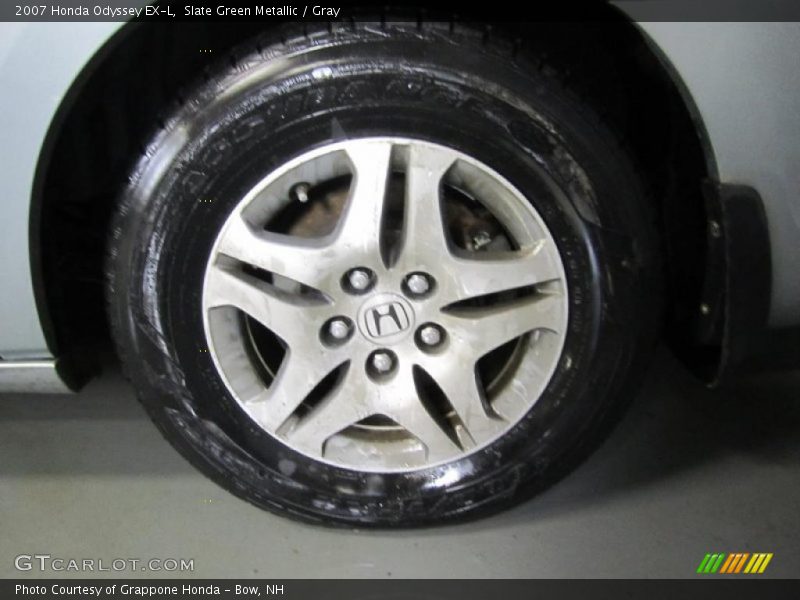 Slate Green Metallic / Gray 2007 Honda Odyssey EX-L