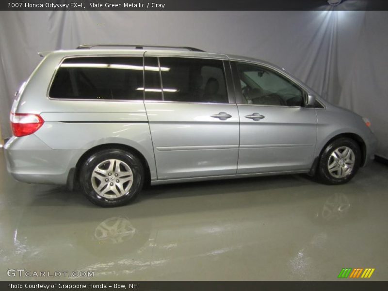 Slate Green Metallic / Gray 2007 Honda Odyssey EX-L