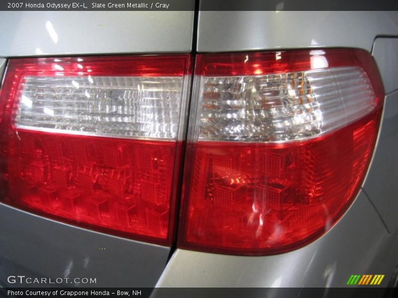 Slate Green Metallic / Gray 2007 Honda Odyssey EX-L
