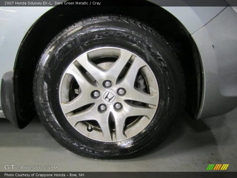 Slate Green Metallic / Gray 2007 Honda Odyssey EX-L