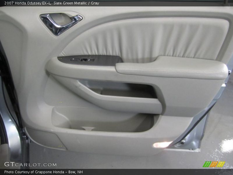 Slate Green Metallic / Gray 2007 Honda Odyssey EX-L