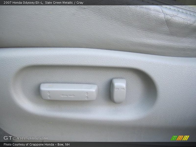 Slate Green Metallic / Gray 2007 Honda Odyssey EX-L