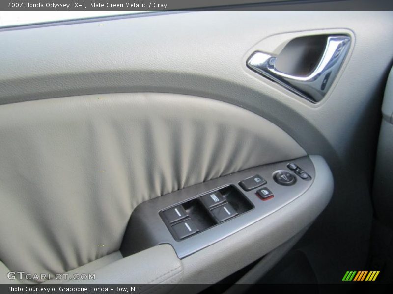 Slate Green Metallic / Gray 2007 Honda Odyssey EX-L