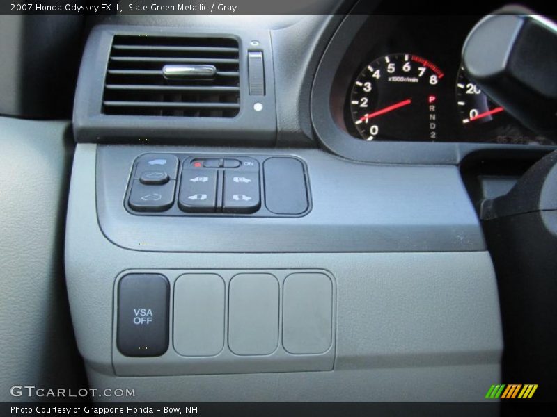 Slate Green Metallic / Gray 2007 Honda Odyssey EX-L