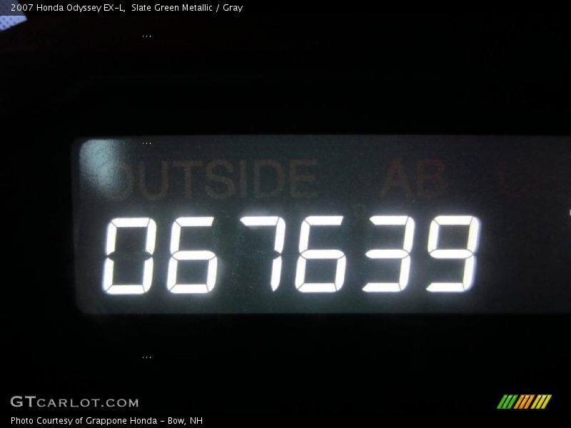 Slate Green Metallic / Gray 2007 Honda Odyssey EX-L