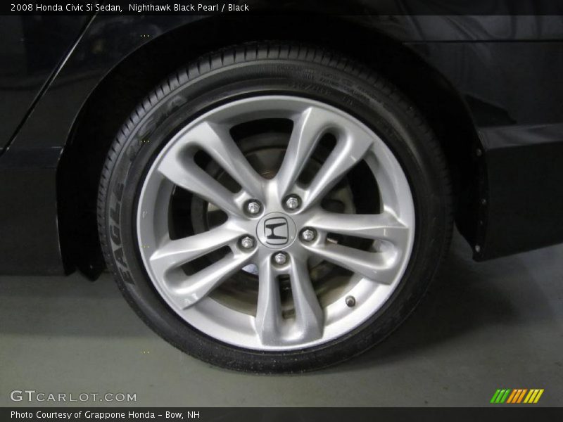 Nighthawk Black Pearl / Black 2008 Honda Civic Si Sedan