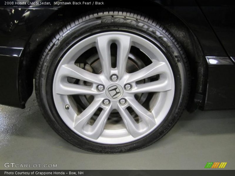 Nighthawk Black Pearl / Black 2008 Honda Civic Si Sedan