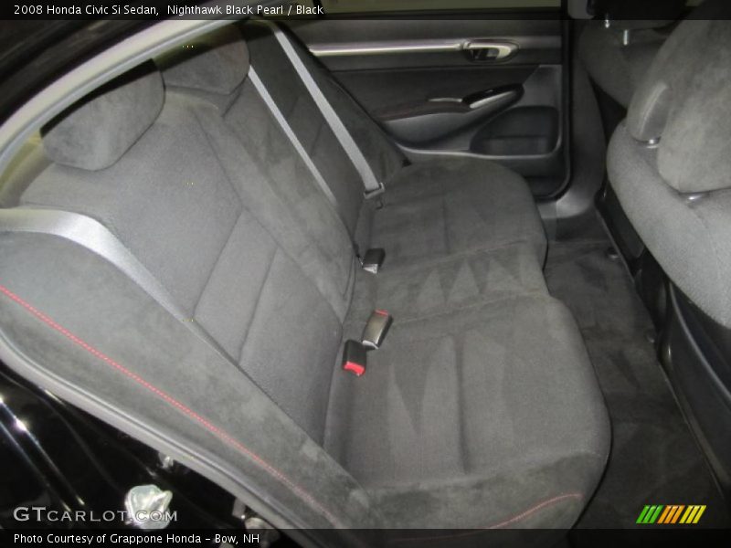 Nighthawk Black Pearl / Black 2008 Honda Civic Si Sedan
