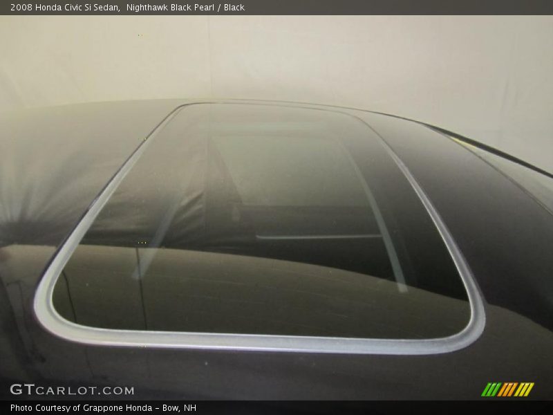 Nighthawk Black Pearl / Black 2008 Honda Civic Si Sedan
