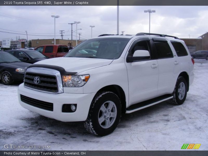 Super White / Graphite 2010 Toyota Sequoia SR5 4WD