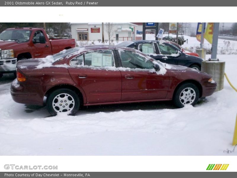 Ruby Red / Pewter 2001 Oldsmobile Alero GX Sedan