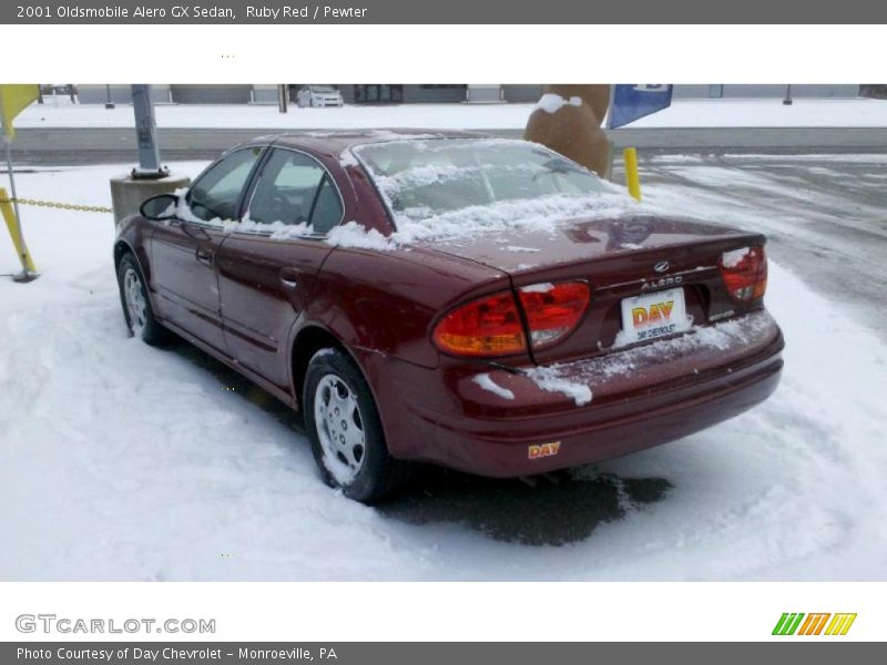 Ruby Red / Pewter 2001 Oldsmobile Alero GX Sedan