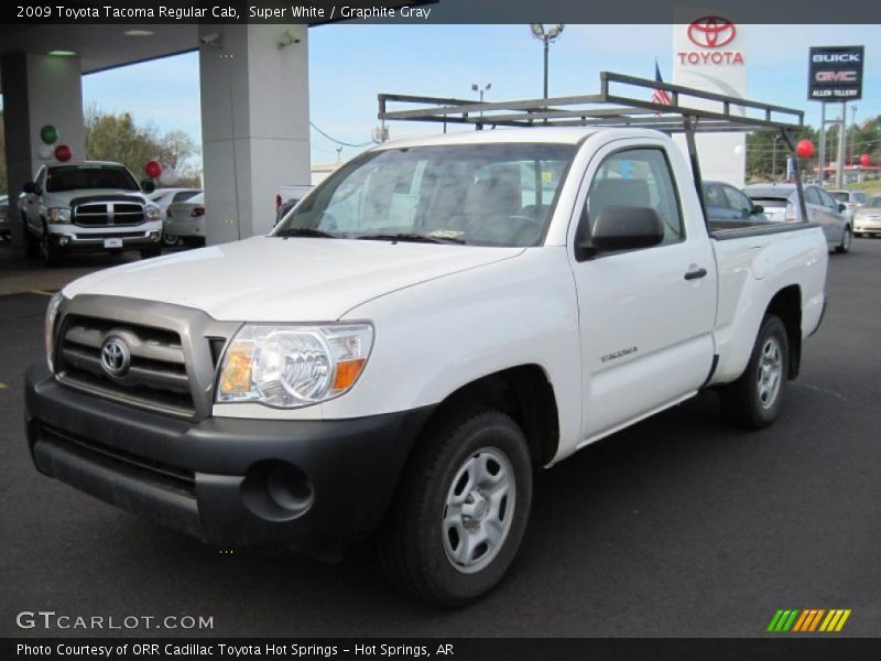 Super White / Graphite Gray 2009 Toyota Tacoma Regular Cab