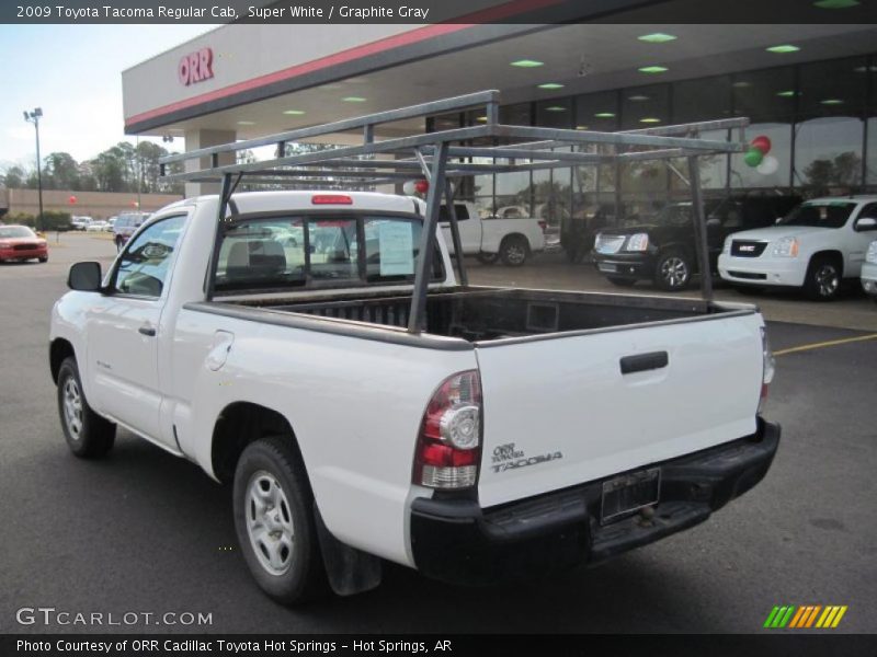 Super White / Graphite Gray 2009 Toyota Tacoma Regular Cab
