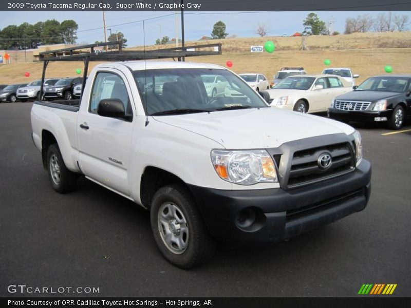 Super White / Graphite Gray 2009 Toyota Tacoma Regular Cab