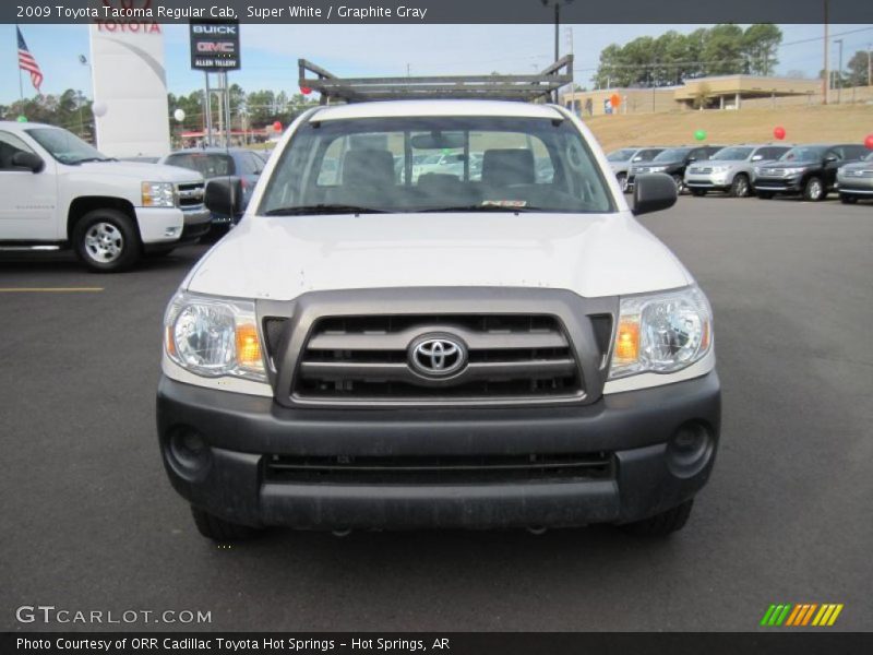 Super White / Graphite Gray 2009 Toyota Tacoma Regular Cab