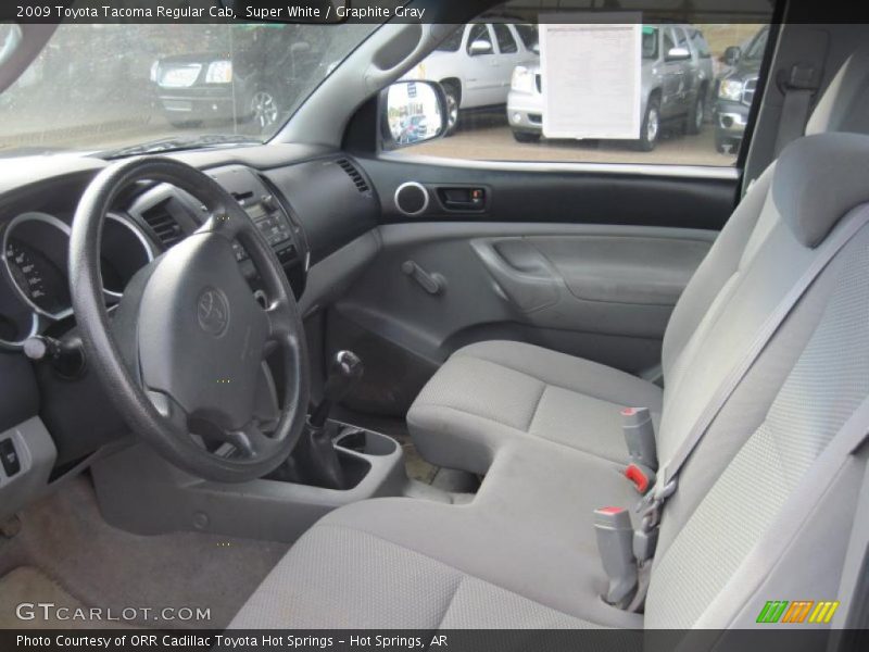 2009 Tacoma Regular Cab Graphite Gray Interior