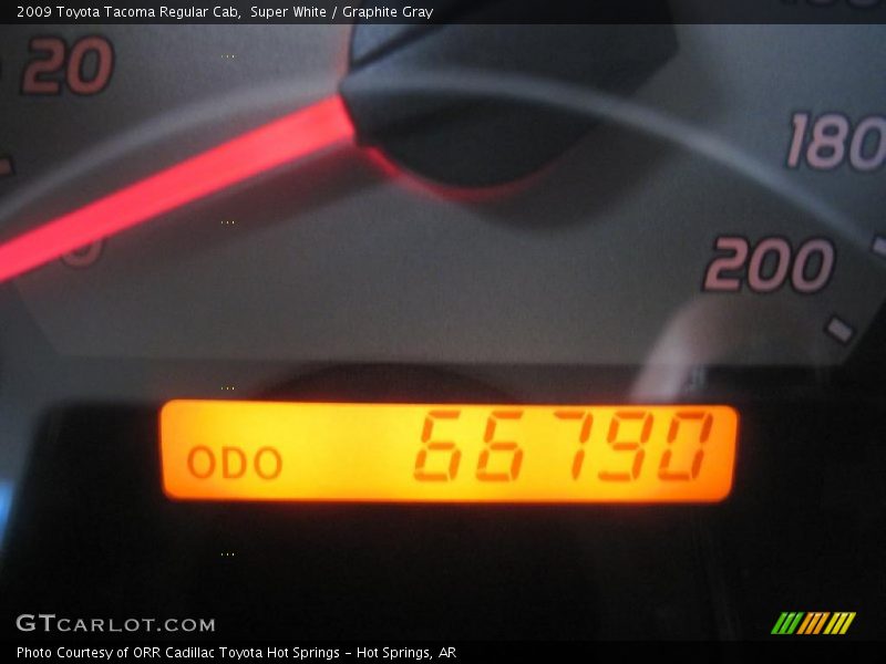 Super White / Graphite Gray 2009 Toyota Tacoma Regular Cab