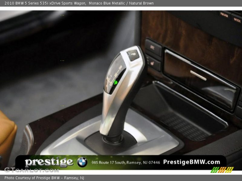 Monaco Blue Metallic / Natural Brown 2010 BMW 5 Series 535i xDrive Sports Wagon