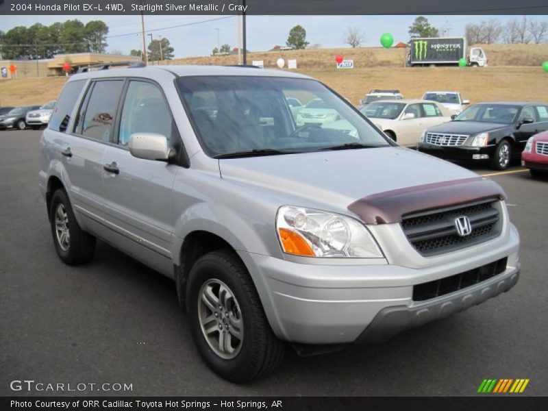 Starlight Silver Metallic / Gray 2004 Honda Pilot EX-L 4WD