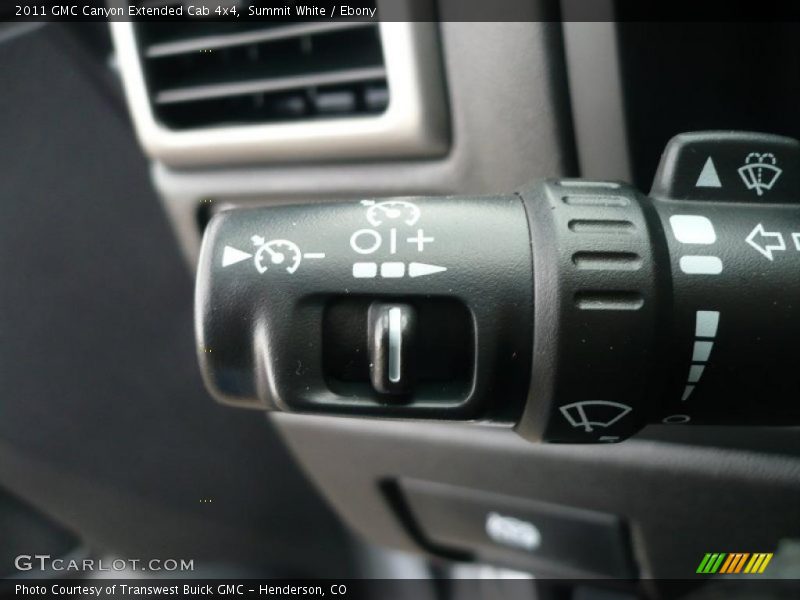 Summit White / Ebony 2011 GMC Canyon Extended Cab 4x4