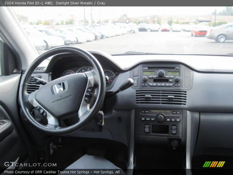 Starlight Silver Metallic / Gray 2004 Honda Pilot EX-L 4WD