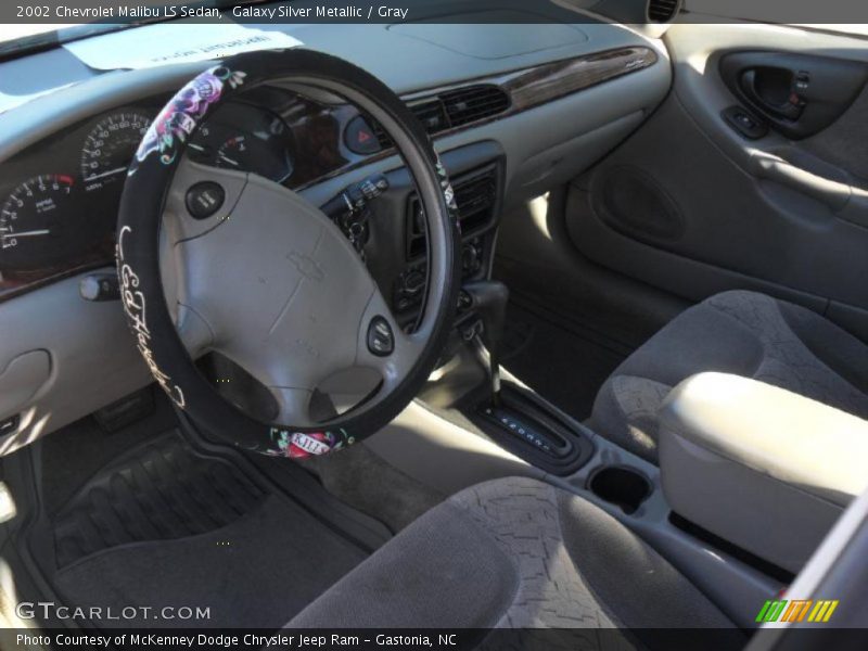 Galaxy Silver Metallic / Gray 2002 Chevrolet Malibu LS Sedan
