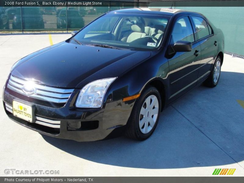Black Ebony / Medium Light Stone 2008 Ford Fusion S