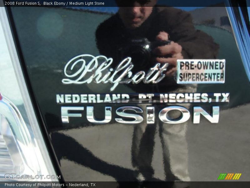Black Ebony / Medium Light Stone 2008 Ford Fusion S