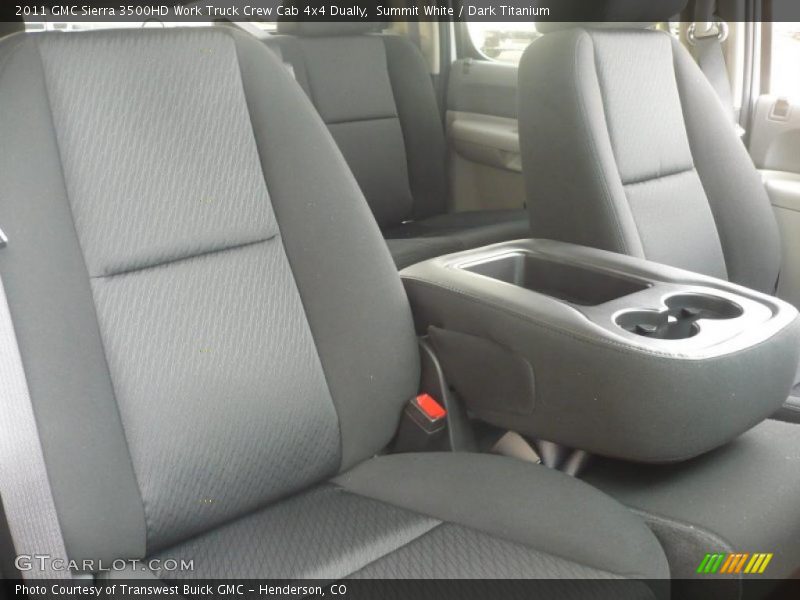  2011 Sierra 3500HD Work Truck Crew Cab 4x4 Dually Dark Titanium Interior