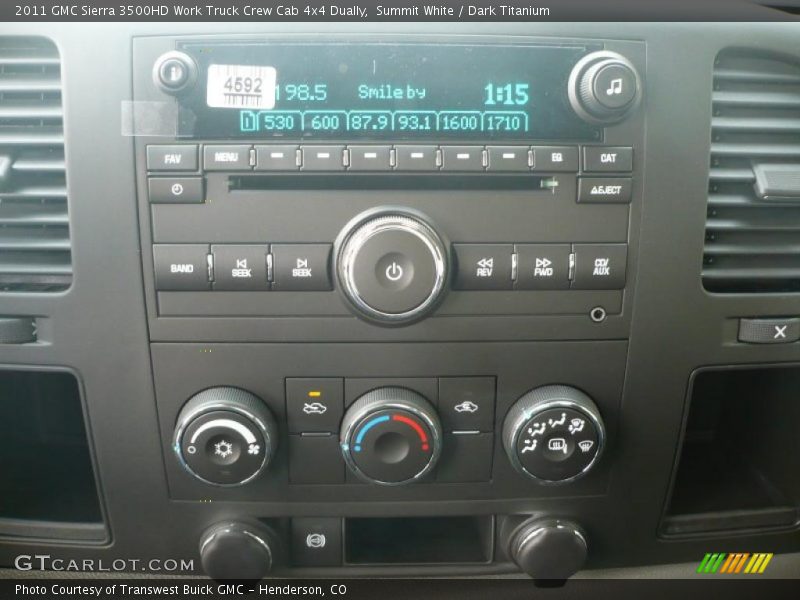 Summit White / Dark Titanium 2011 GMC Sierra 3500HD Work Truck Crew Cab 4x4 Dually