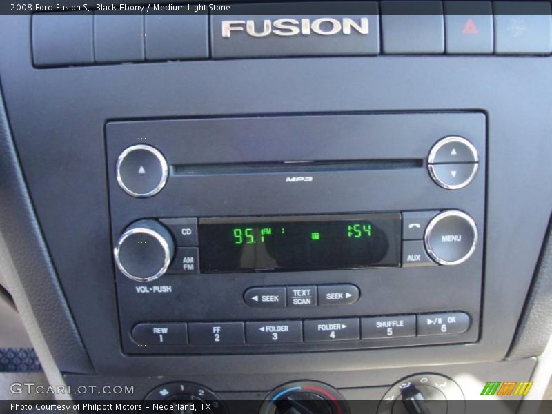 Black Ebony / Medium Light Stone 2008 Ford Fusion S