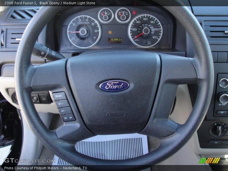 Black Ebony / Medium Light Stone 2008 Ford Fusion S