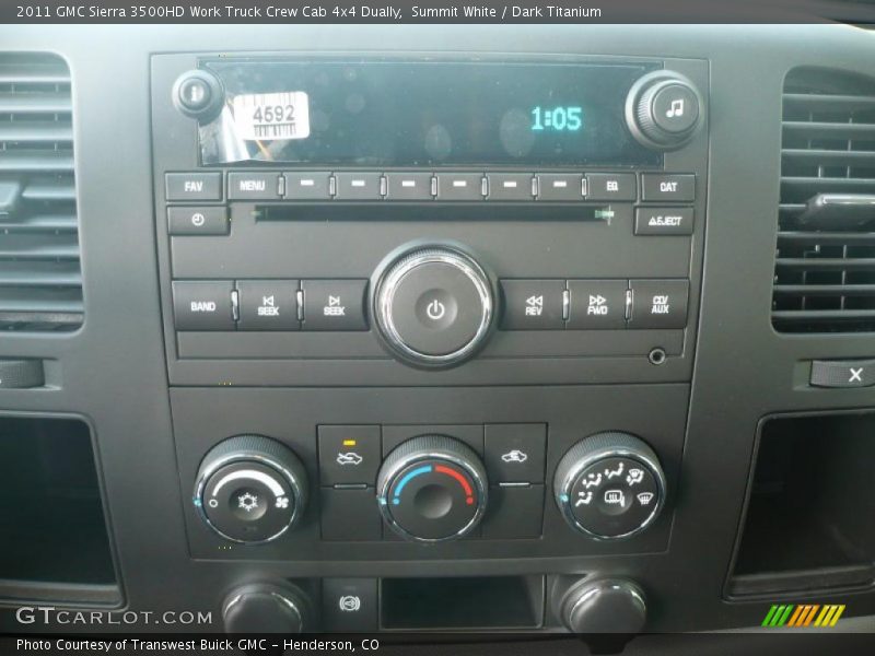 Summit White / Dark Titanium 2011 GMC Sierra 3500HD Work Truck Crew Cab 4x4 Dually