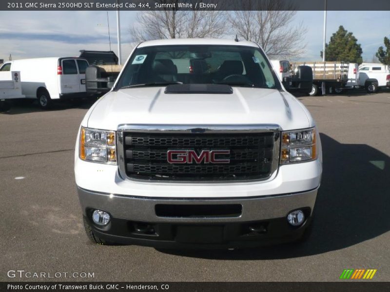 Summit White / Ebony 2011 GMC Sierra 2500HD SLT Extended Cab 4x4