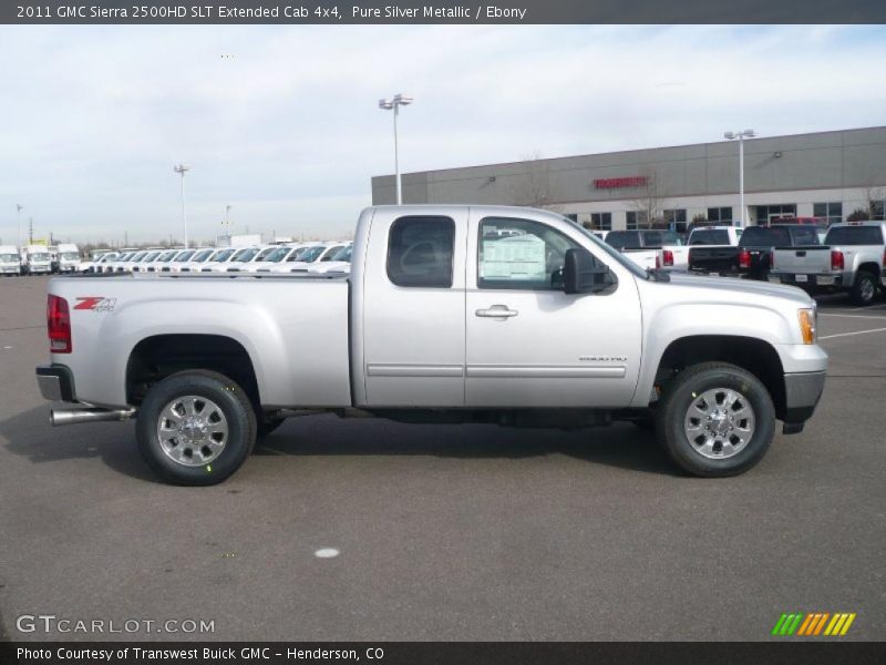  2011 Sierra 2500HD SLT Extended Cab 4x4 Pure Silver Metallic