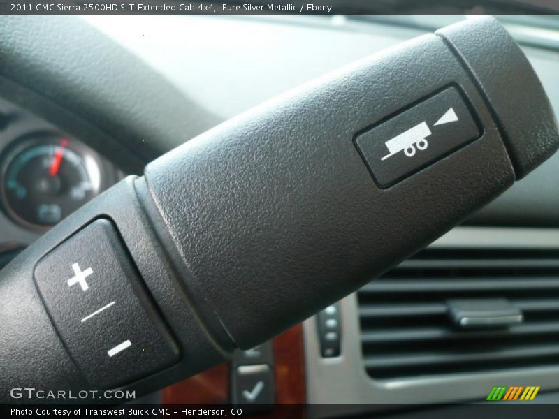 Pure Silver Metallic / Ebony 2011 GMC Sierra 2500HD SLT Extended Cab 4x4