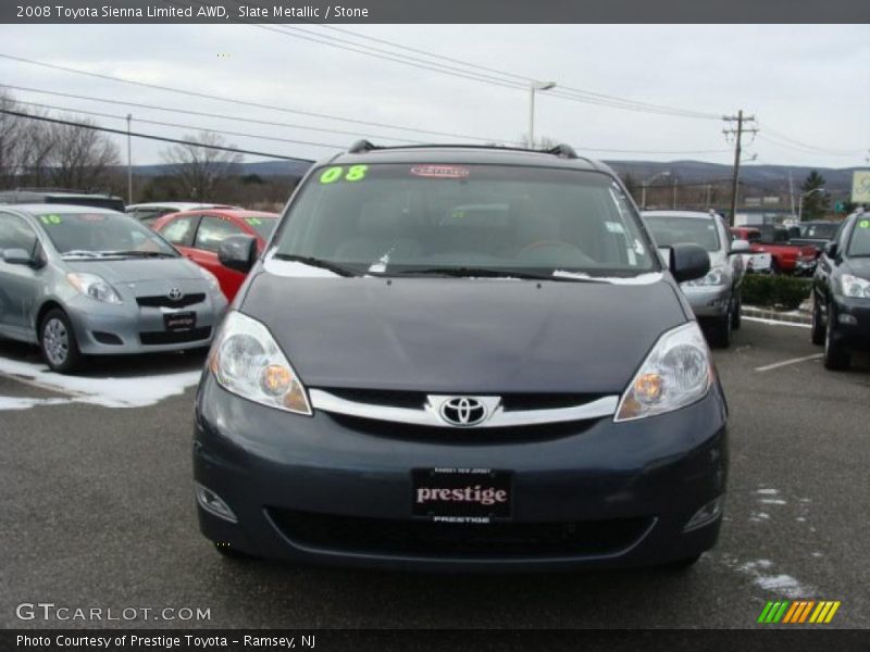 Slate Metallic / Stone 2008 Toyota Sienna Limited AWD