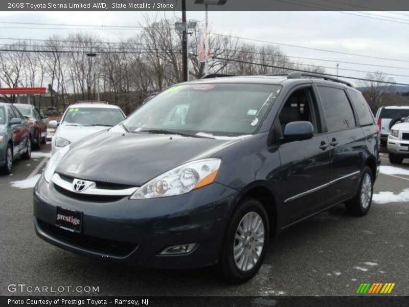 Slate Metallic / Stone 2008 Toyota Sienna Limited AWD