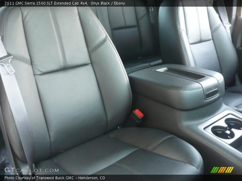  2011 Sierra 1500 SLT Extended Cab 4x4 Ebony Interior
